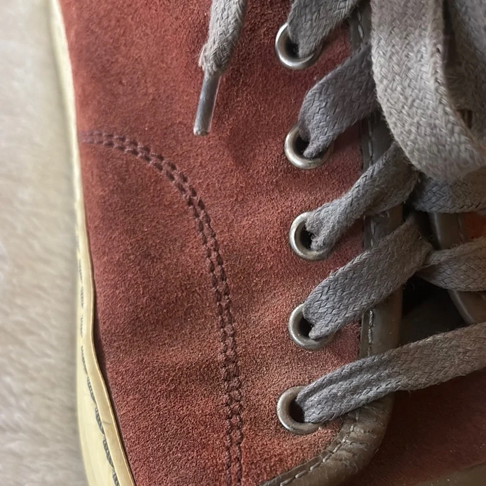 Gently Loved Men's Suede Leather Sneakers by LANVIN